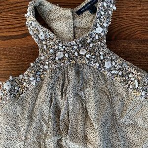 French connection beaded special occasion dress.